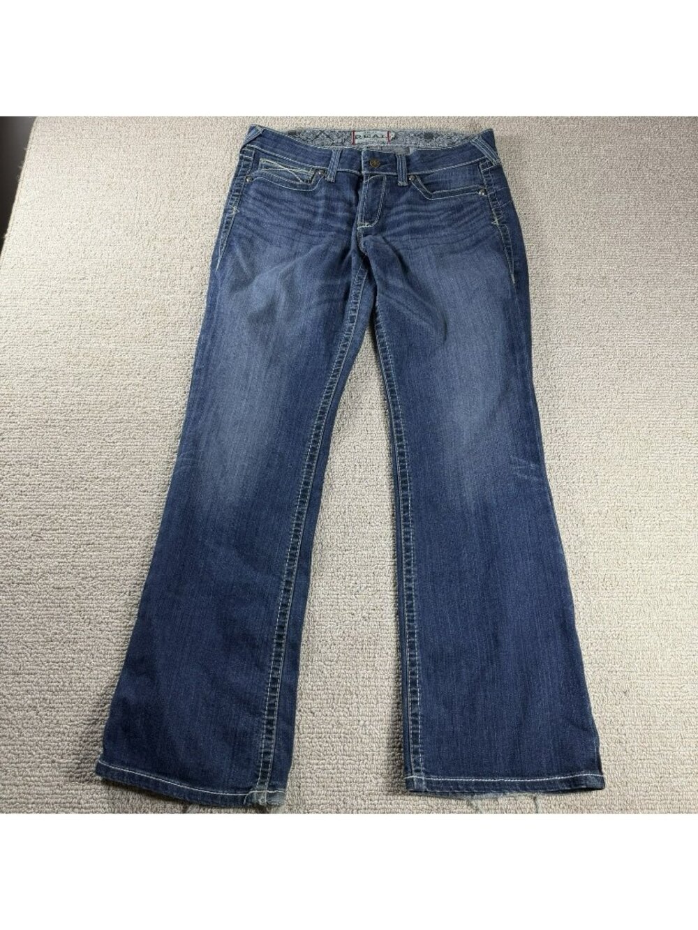 Ariat Real Denim Faded Bootcut Jeans Casual Western Wear Women’s Size 31 x 31